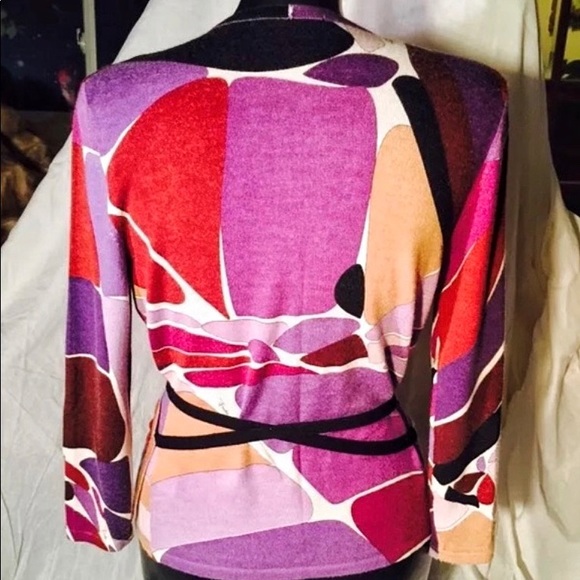 Emilio Pucci Cashmere Wrap Sweater - Picture 4 of 12